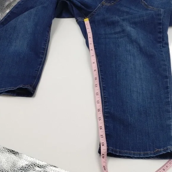 it jeans denim crop size 10 Tiffany skinny medium wash two button it jeans - Picture 7 of 10